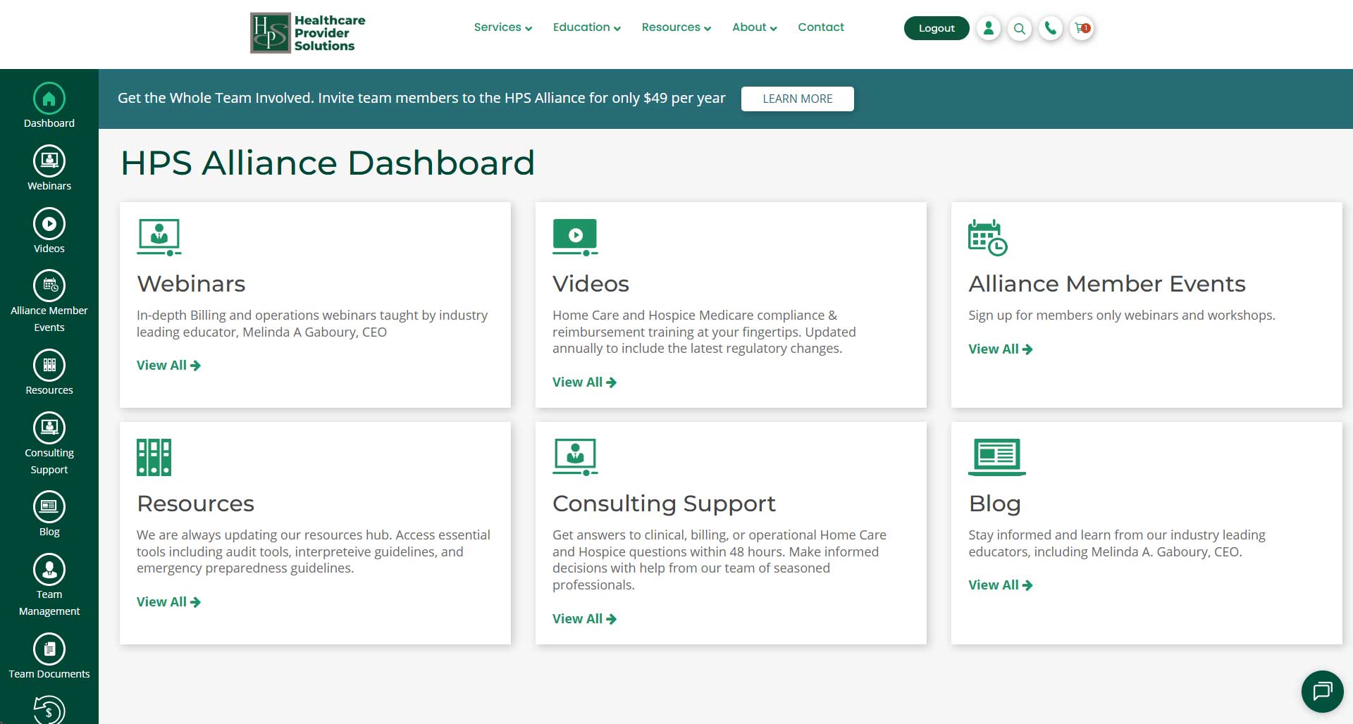 HPS Alliance Dashboard