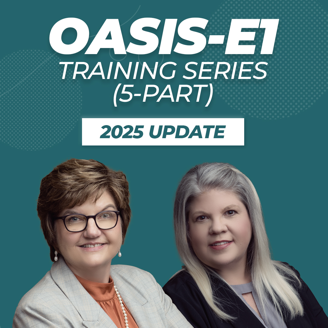 2025 OASIS-E1 Training Series (5-Part)