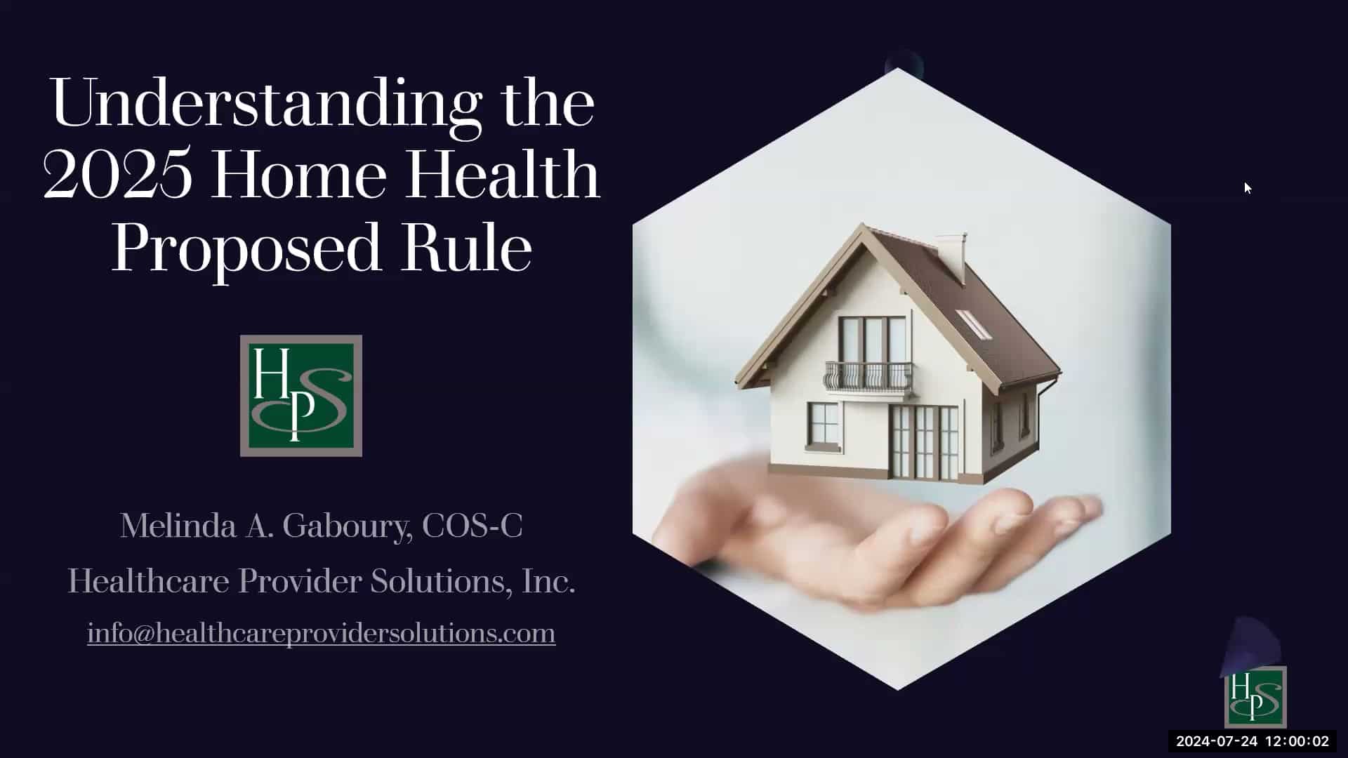 HPS Free Webinar – 2025 Home Health Proposed Rule